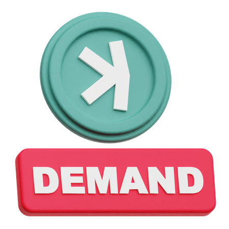 Kaspa Demand  3D Icon