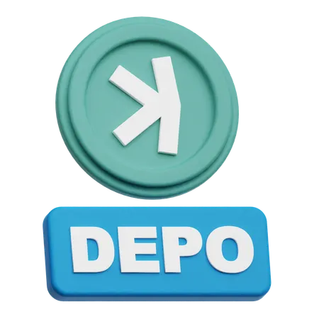 Kaspa Depo  3D Icon