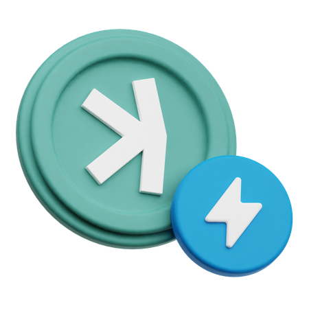 Kaspa Lighting  3D Icon