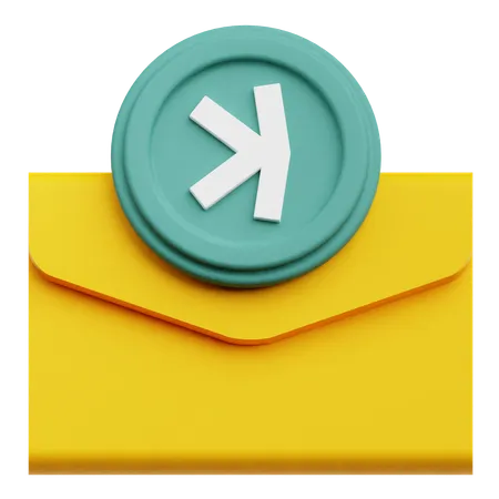 Kaspa Mail  3D Icon