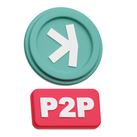 Kaspa P 2 P  3D Icon