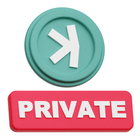 Privado  3D Icon