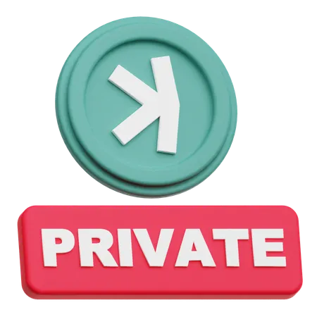 Privado  3D Icon
