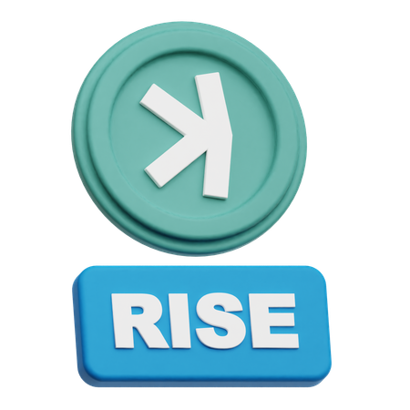 Kaspa Rise  3D Icon
