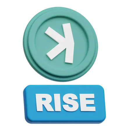 Kaspa Rise  3D Icon