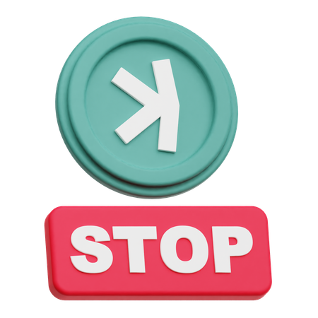 Arrêt  3D Icon
