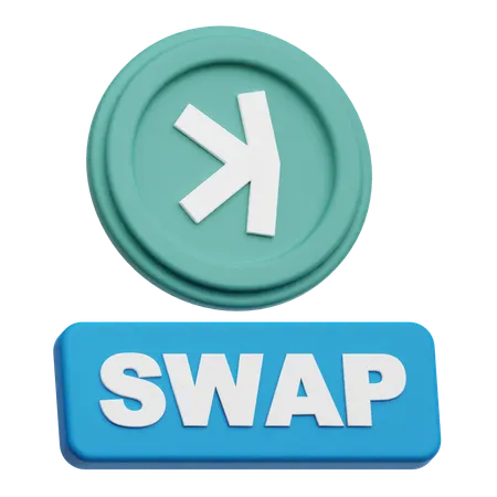 Kaspa Swap  3D Icon