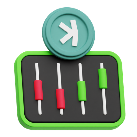 Negociação kaspa  3D Icon