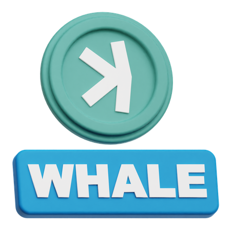 Kaspa Whale  3D Icon