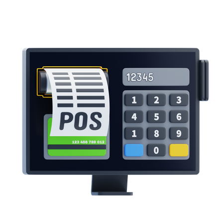 Kassensystem (POS)  3D Icon