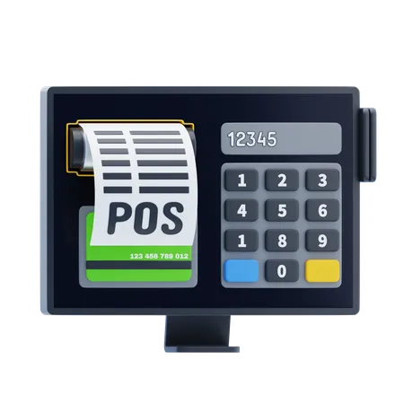 Kassensystem (POS)  3D Icon