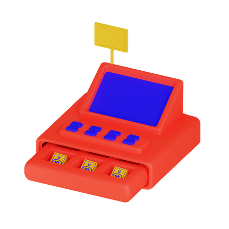 Kassenautomat  3D Illustration