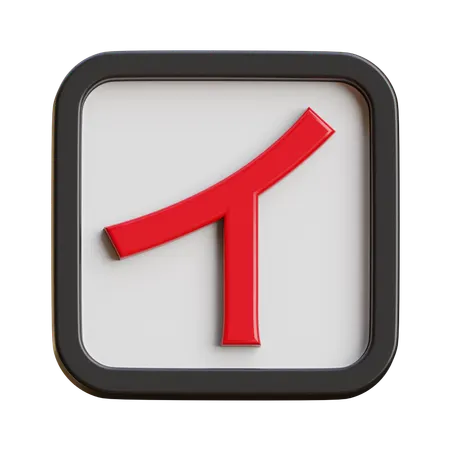 Katakana I  3D Icon