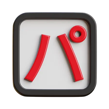 Katakana Pa  3D Icon
