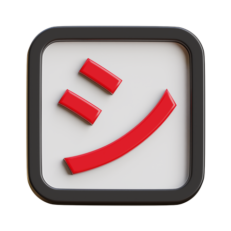 Katakana Shi  3D Icon