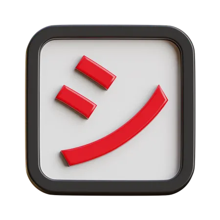 Katakana Shi 3D Icon