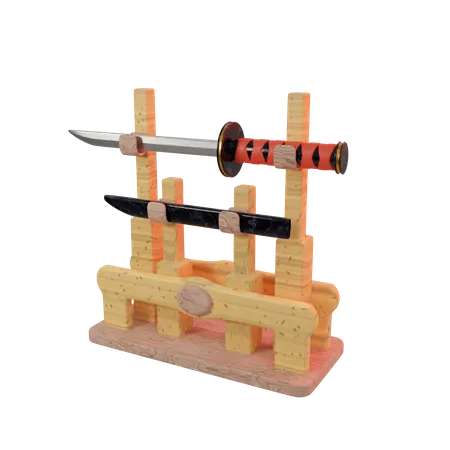 Katana Stand  3D Icon