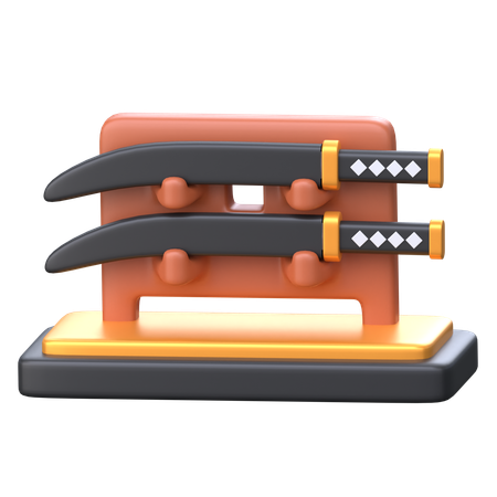 Katana Stand  3D Icon