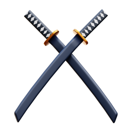 Katanas  3D Icon