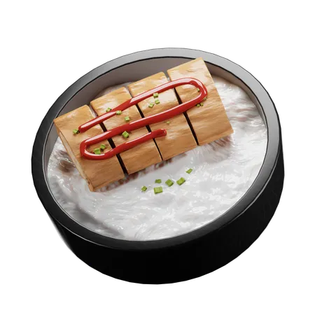 Cuisine japonaise Katsudon  3D Icon