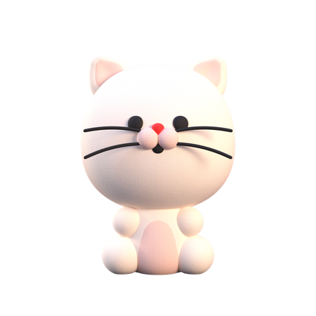 Katze  3D Illustration