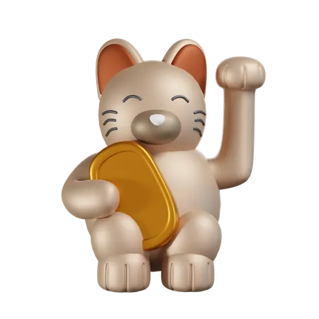 Katze  3D Illustration