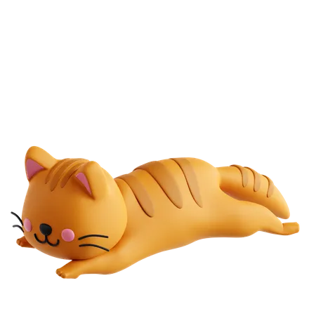 Katze schläft  3D Icon