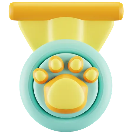 Katzenmedaille  3D Icon