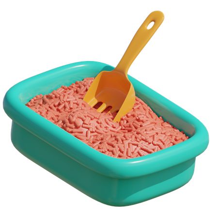 Katzentoilette für Haustiere  3D-Symbol