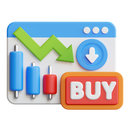 Kaufen und Handeln  3D Icon