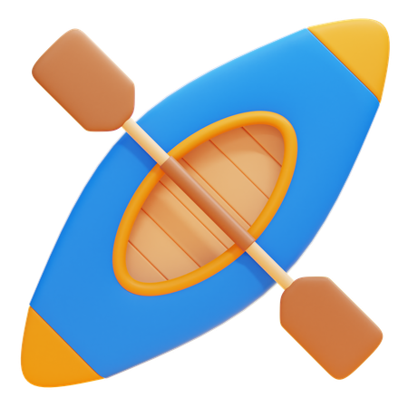 카약  3D Icon