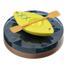 water sport 3d logo