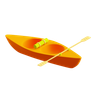 kayak boat 3d logo