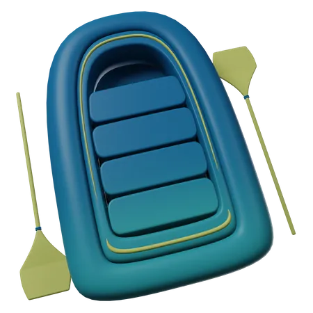 3 D Kayak Illustration 3D Icon