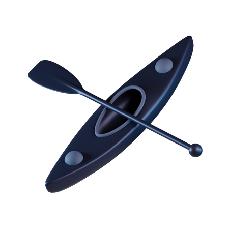 Barco de kayak  3D Icon