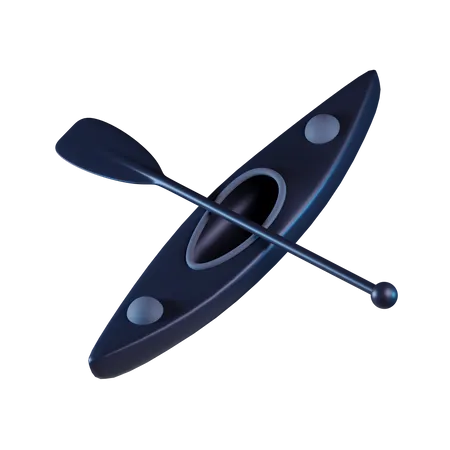 Barco de kayak  3D Icon