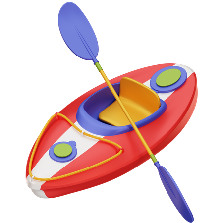 Barco kayak  3D Icon