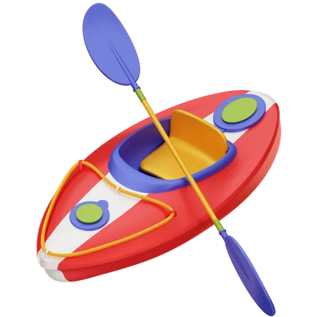 Barco kayak  3D Icon