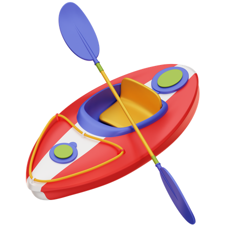 Bateau-kayak  3D Icon