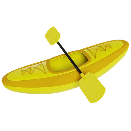 Kayaking Adventure Thrills Sport  3D Icon