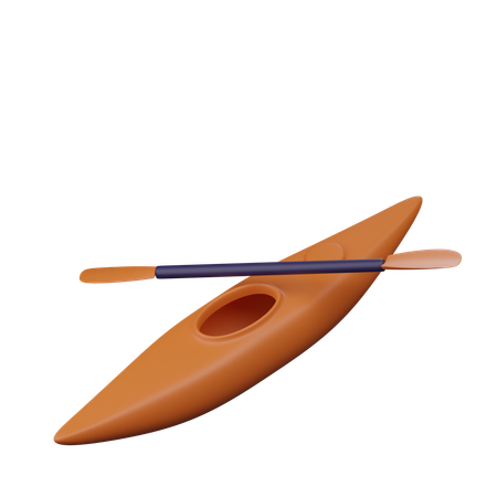Kayaking Boat  3D Icon