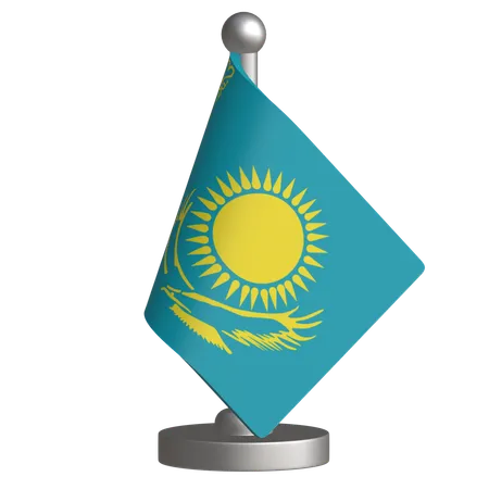 Kazakhstan Desk Flag  3D Icon