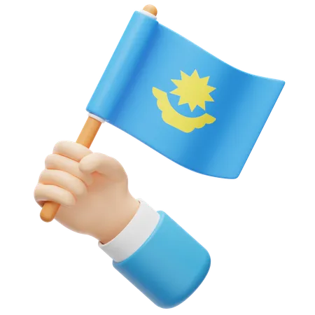 Kazakhstan Flag  3D Icon