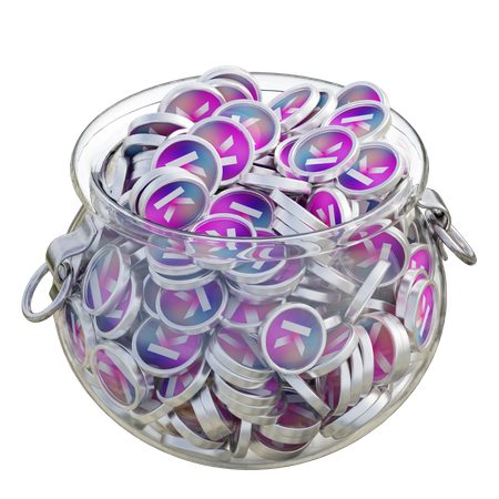 Kda Clear Glass Pot  3D Icon