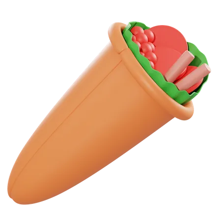 Kebab  3D Illustration