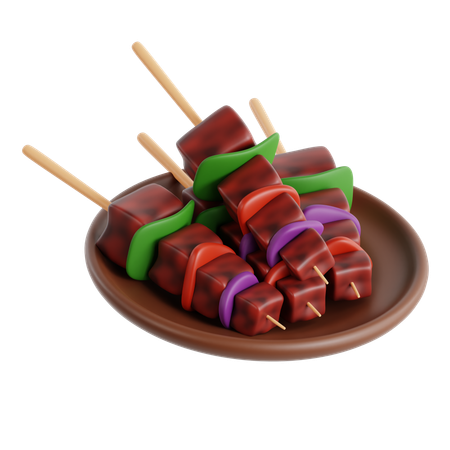 Kebab de pollo  3D Icon