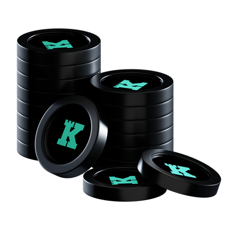 Keep Coin Stacks  3D Icon
