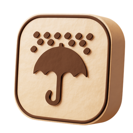 Keep dry  3D Icon