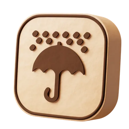 Keep dry  3D Icon