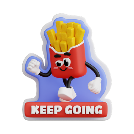 Keep Going  3D Icon